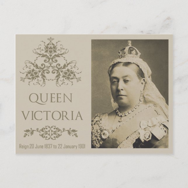 Queen Victoria Postcard Vykort (Framsida)
