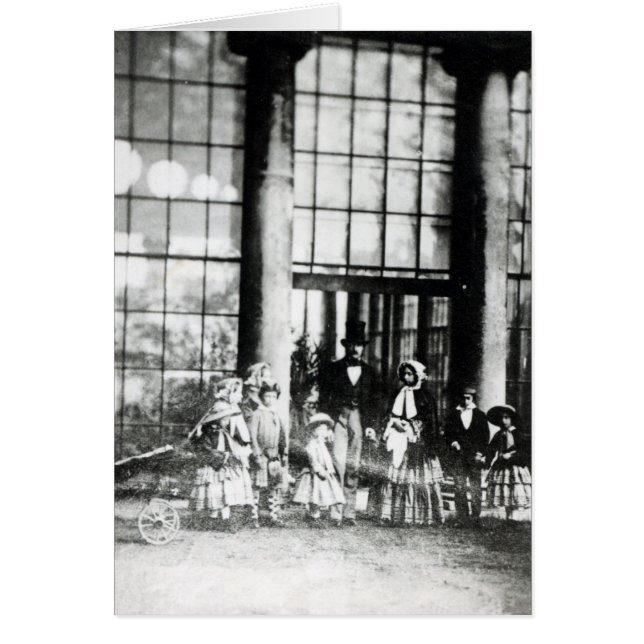 Queen Victoria & Prince Albert med sina Hälsningskort (Framsidan)