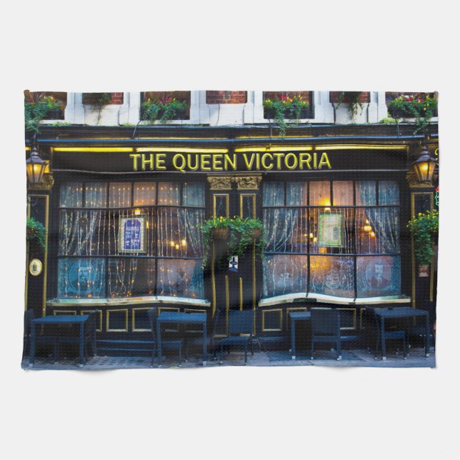 Queen Victoria Pub Kökshandduk (Horisontell)