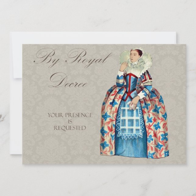 Queen Victoria Royal Inbjudningskort (Framsida)