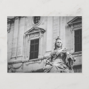 Queen Victoria sculpture in La Valletta, Malta Vykort