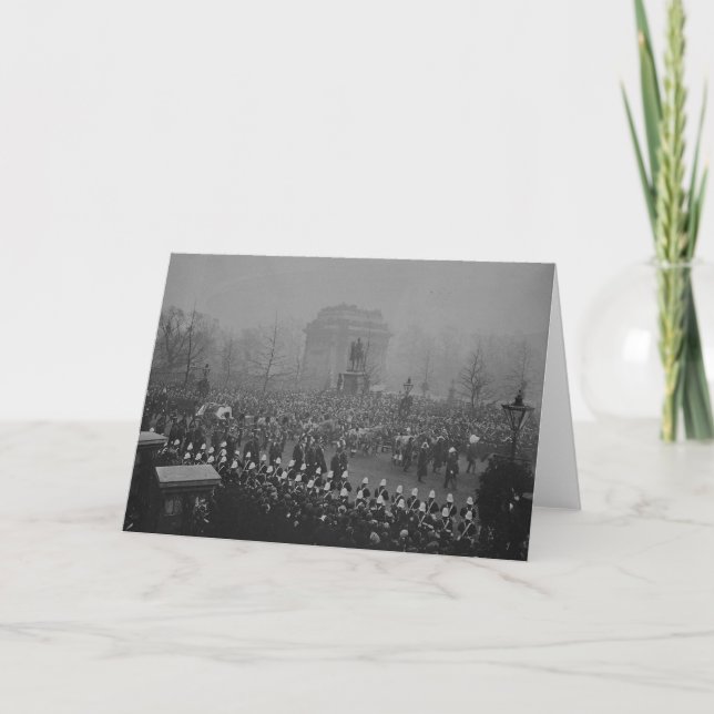 Queen Victorias begravningskortege Kort (Framsida)
