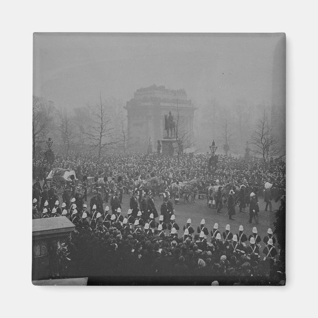 Queen Victorias begravningskortege Magnet (Framsidan)