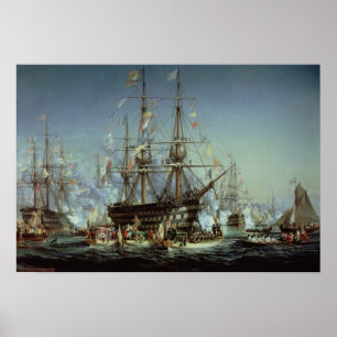Queen Victorias besök i Cherbourg, 1858 Poster