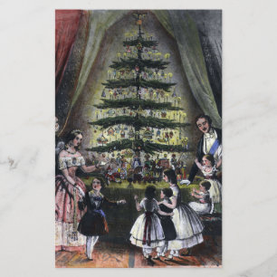 Queen Victorias Julgran Brevpapper