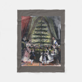 Queen Victorias Julgran Fleecefilt