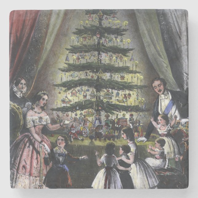 Queen Victorias Julgran Stenunderlägg (Framsidan)