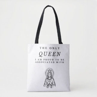 Queen Virgin Mary Pride Tote Bag Tygkasse