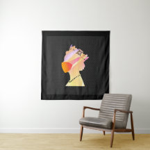 QUEEN WEARING A ANSIKTE MASK POP Art