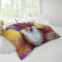Queen Whimsical Fox Tapestry