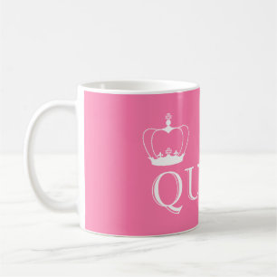 Queen White Krona - anpassadet färg Kaffemugg