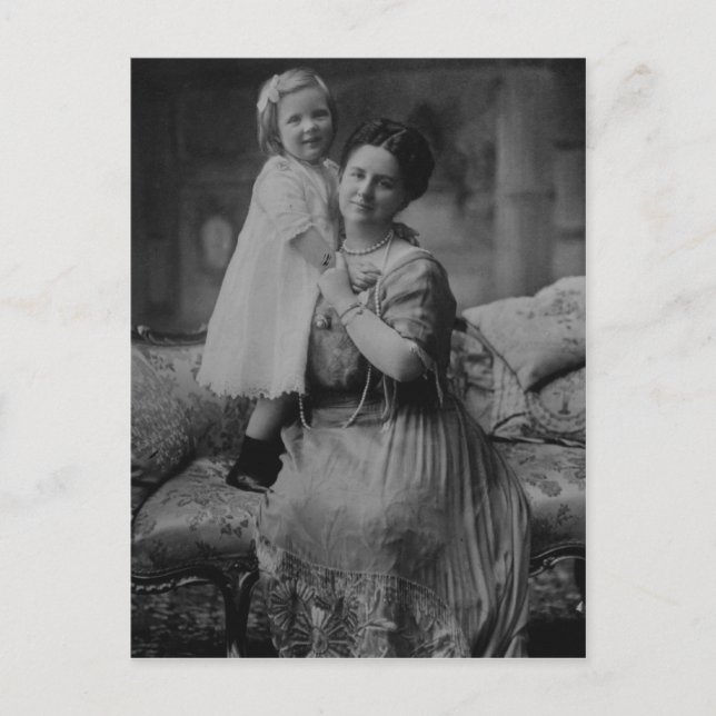 Queen Wilhelmina & Juliana of Nederländerna Vykort (Framsida)