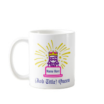 Queen Work Mugg Personlig Gift