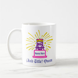 Queen Work Mugg Personlig Gift