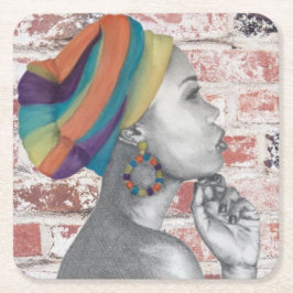 QUEENCONFIDENCE - Papper Underlägg Kvadrat