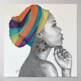 QUEENCONFIDENCE Premium-Kanvastryck (11 x 11) Poster