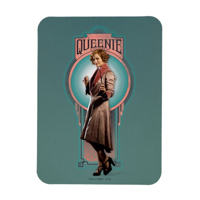 QUEENIE GOLDSTEIN™ Art Deco Panel Magnet (Vertikal)