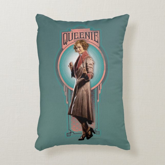 QUEENIE GOLDSTEIN™ Art Deco Panel Prydnadskudde (Framsidan(Vertikal))