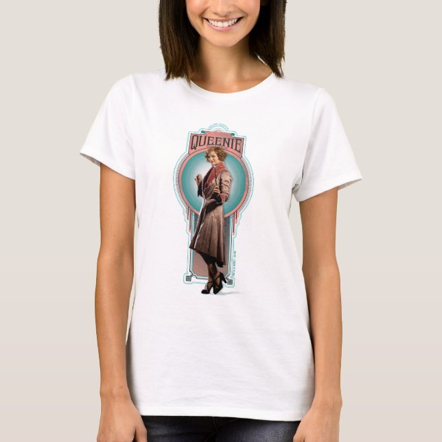 QUEENIE GOLDSTEIN™ Art Deco Panel Tee Shirt (Framsida)