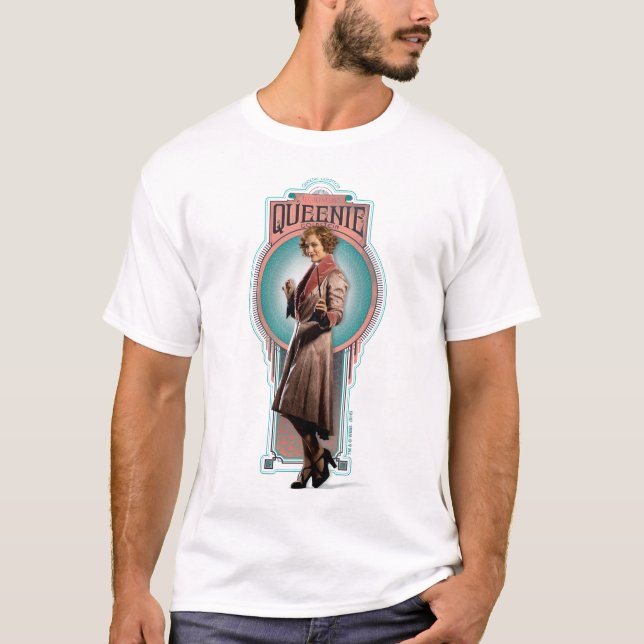 QUEENIE GOLDSTEIN™ Art Deco Panel Tee Shirt (Framsida)