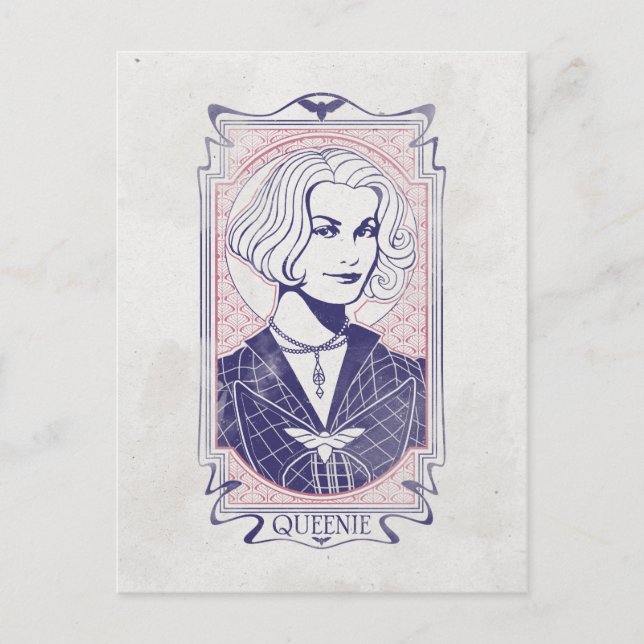 QUEENIE GOLDSTEIN™ Illustration Vykort (Framsida)