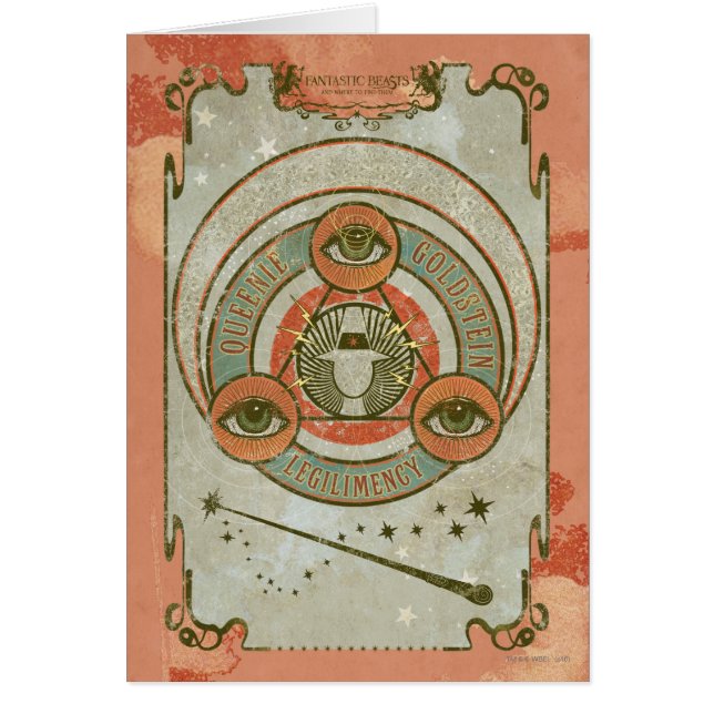 QUEENIE GOLDSTEIN™ Legilimency Graphic Hälsningskort (Framsidan)