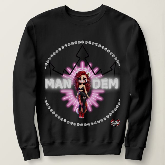 Queenie - Mandem Collection -SVBK-SILVERBCK T Shirt (Design framsida)
