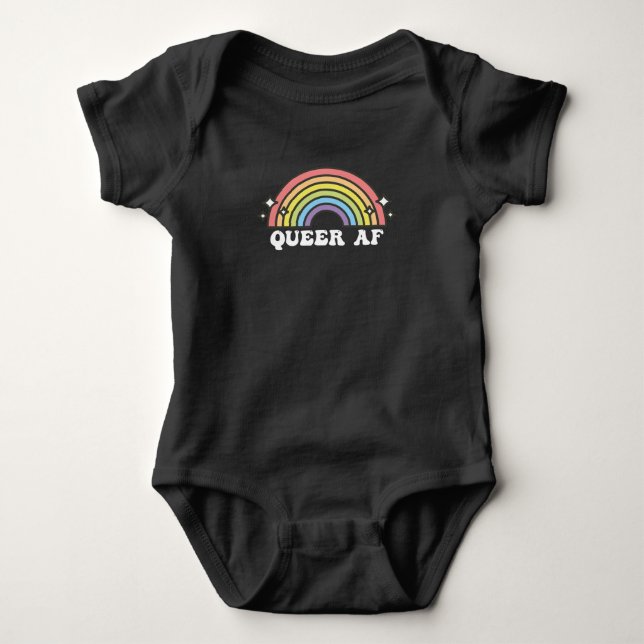 Queens AF Gay pride Lesbisk Trans Bisexual LGBTQ T Shirt (Framsida)
