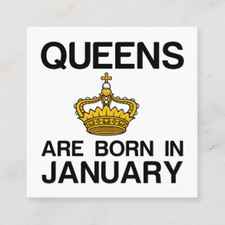 QUEENS ÄR FÖDD I JANUARY