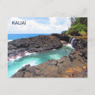 Queen's Bath, Kauai, Hawaii Postcard Vykort