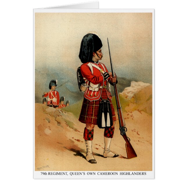 Queens Cameroon Highlanders Hälsningskort (Framsidan)