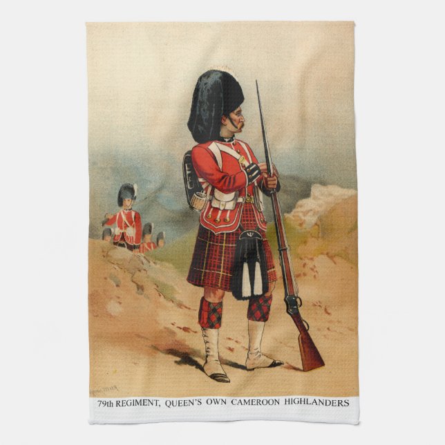 Queens Cameroon Highlanders Kökshandduk (Vertikal)