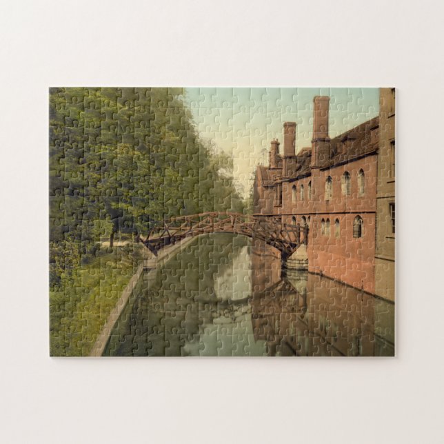 Queens' College Bridge, Cambridge, England Pussel (Horisontell)