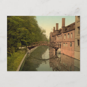 Queens' College Bridge, Cambridge, England Vykort