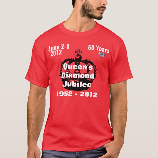 Queens Diamond Jubilee 1952-2012 T-shirt (Framsida)