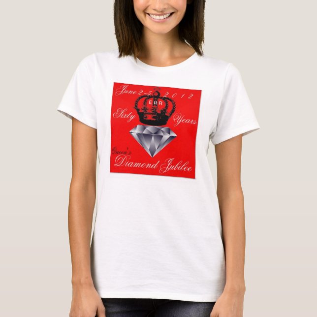 Queens Diamond Jubilee 2012 T-shirt (Framsida)
