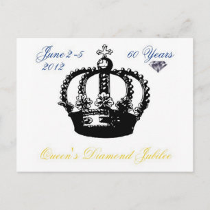 Queens Diamond Jubilee 2012 vykort