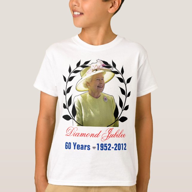 Queens Diamond Jubilee 60 Years Shirt T-shirt (Framsida)