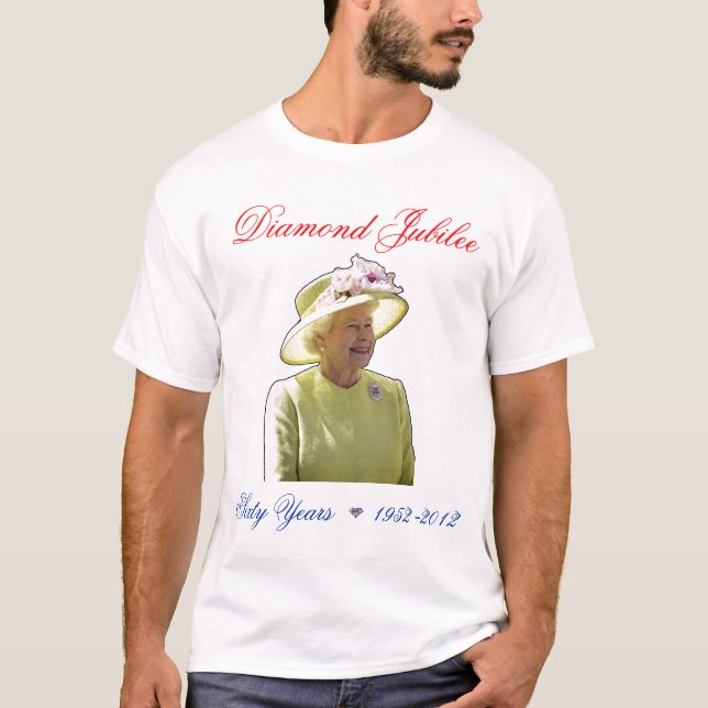 Queens Diamond Jubilee 60 Years Shirt Tee Shirt (Framsida)