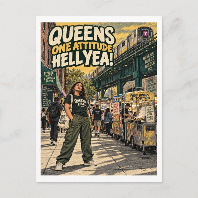 Queens Ett Attityd Hell Yea! Vykort (Framsida)