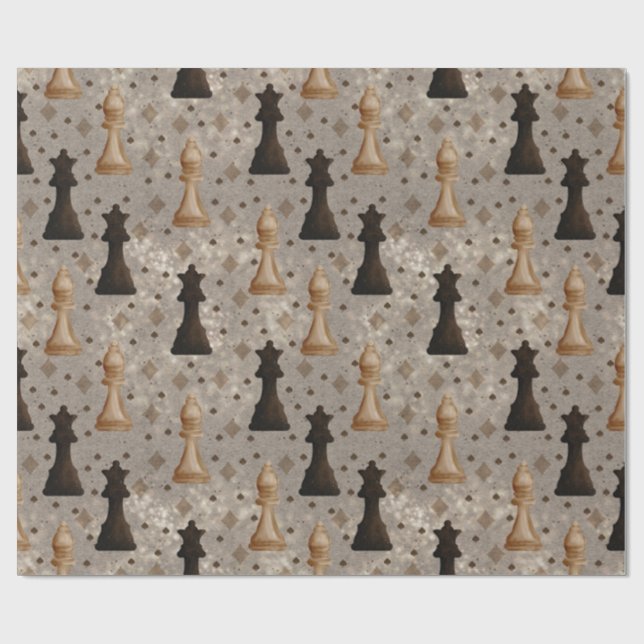 Queens Gambit Presentpapper (Platt)