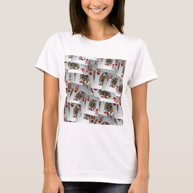 "Queen's Gambit: Scattered Pairs of Pocket Queens" T Shirt (Framsida)