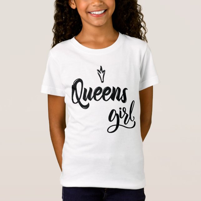 Queens Girl New York T Shirt (Framsida)