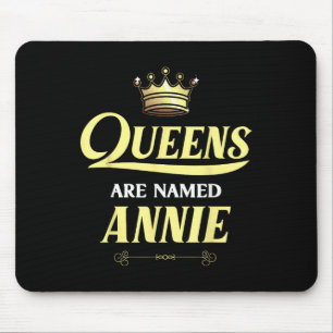 Queens heter Annie Gift Personlig Funny Bir Musmatta