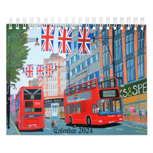 Queen's Jubilee London Calendar 2024 Kalender (Omslag)