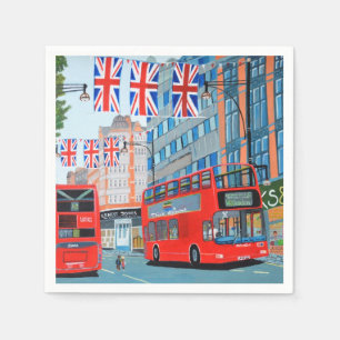 Queen's Jubilee London napkins Pappersservett