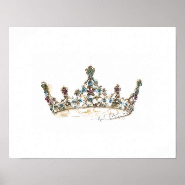 Queen's Krona vid Heather Fransk Henry Poster (Framsidan)