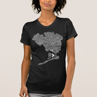 Queens New York City Ord Art Karta T-Shirt