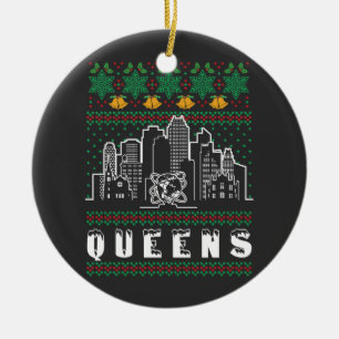 Queens New York God jul Julgransprydnad Keramik
