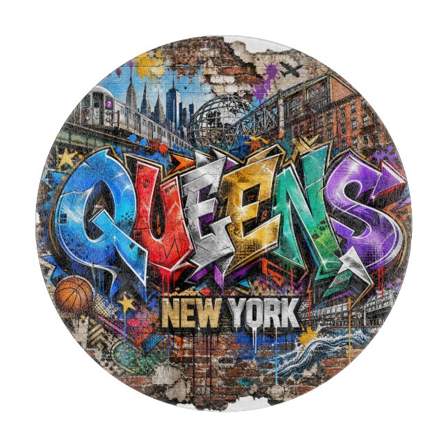Queens New York Graffiti Väggkonst (Framsidan)